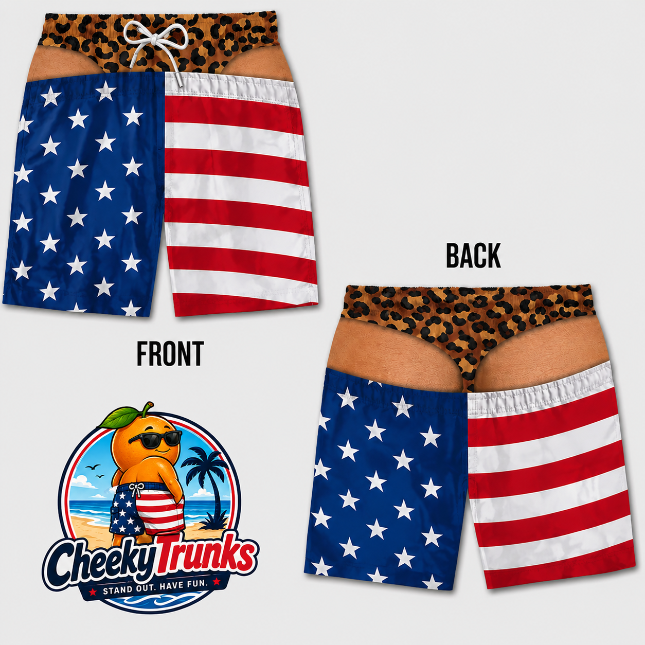 CheekyTrunks Men’s Low-Rise Swim Briefs